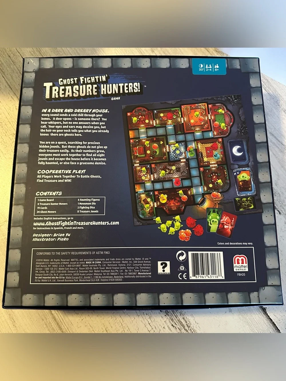 GHOST FIGHTIN' TREASURE HUNTERS Mattel Board Game